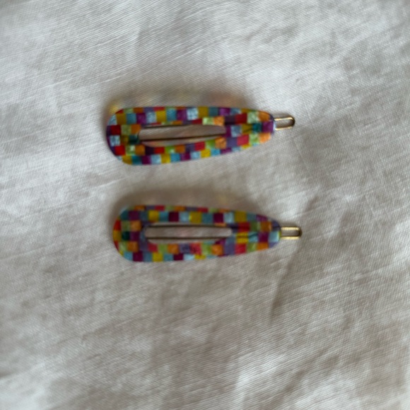 Lisa Says Gah! Colourful Mosaic Hair Barrettes - Picture 6 of 8